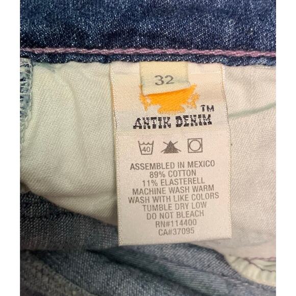 Antik Denim DIstressed Longer Length Shorts Womens size 32 NWT - Picture 5 of 8